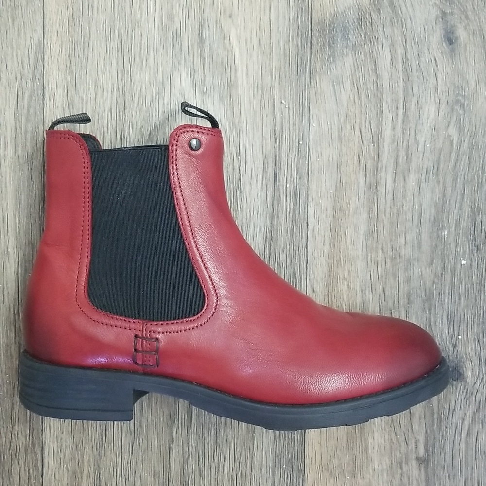 Italian Red Genuine Leather Boots